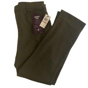 Gloria Vanderbilt Dark Green Women's Amanda Jean Stretch Denim Size 12 New